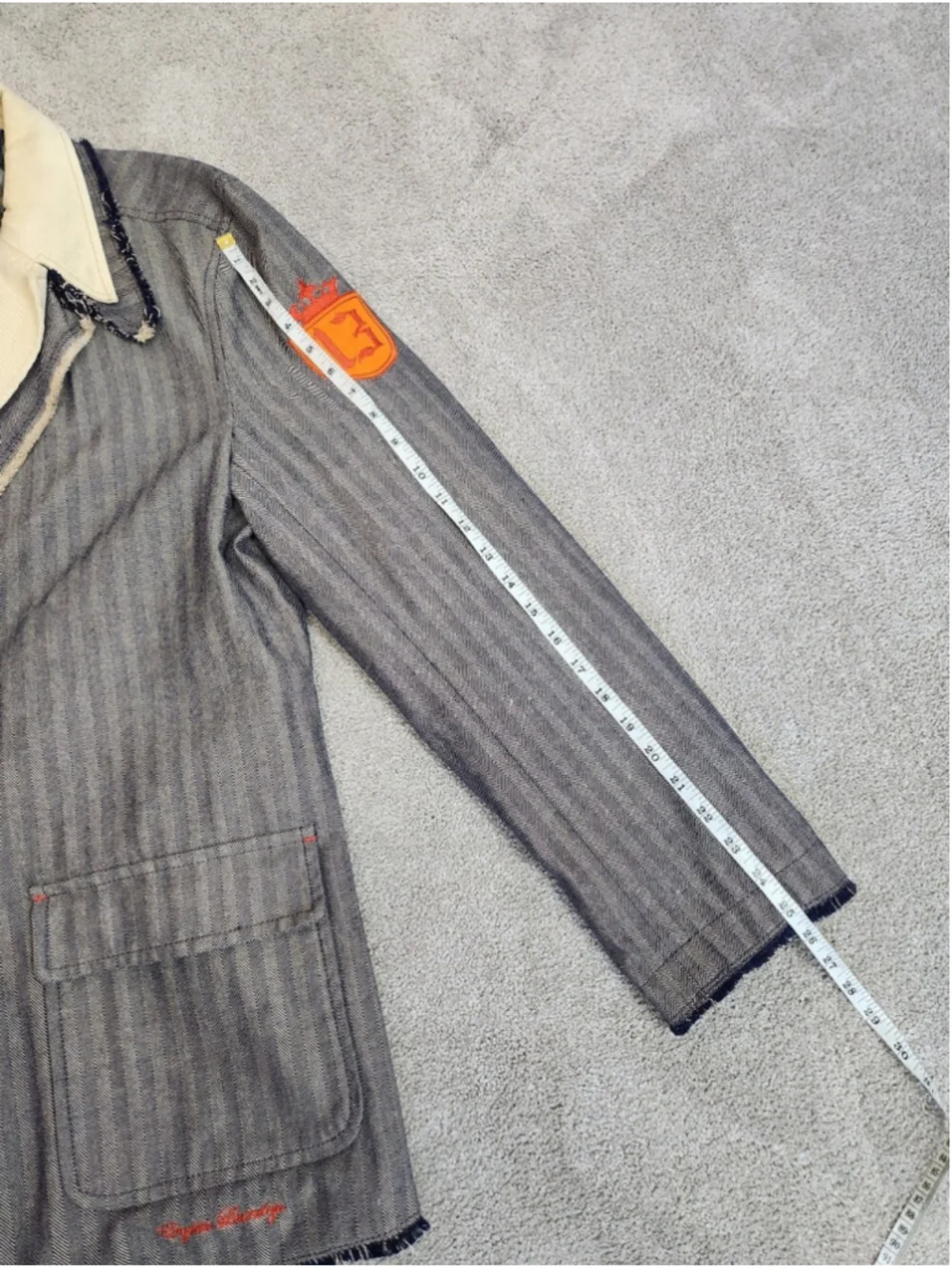 English Laundry Men's Graphic Statement Blazer Jacket Grunge Indiesleeze Size L